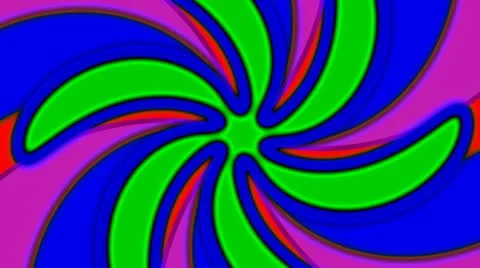 Psychedelic Spinning Loop 10 Stock Footage 8960088