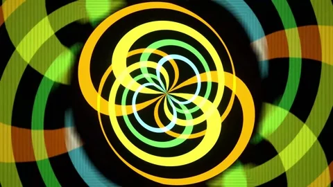 Psychedelic Spiral Hypnotic Dimensions Video stock 297734830