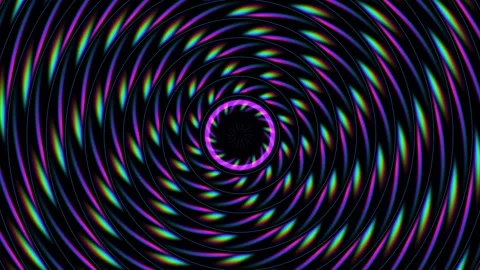 Psychedelic Spiral Mandala Seamless Loop Stock Footage 342761055