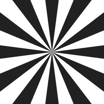 Psychedelic spiral with radial gray rays. Swirl twisted retro background. Com 库存插图