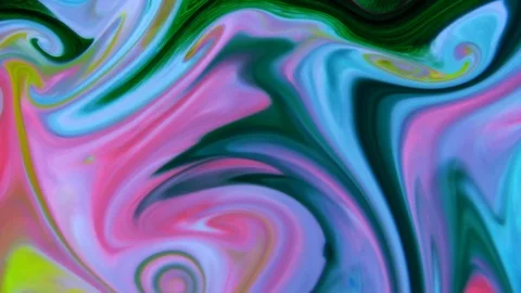 Psychedelic Spreading Paint Flow Explosion 10 Stock Footage 113825437