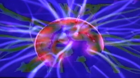 Psychedelic storm ball. Stock Footage 155036400