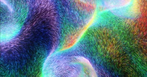 Psychedelic stream of fractal pattern and swirling particles. Video stock 163050201
