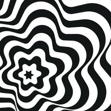 Psychedelic style of Abstract groovy background vector illustration Illustrazione stock