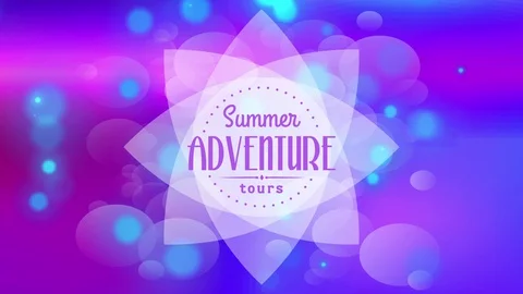 Psychedelic summer expedition visit written with script written indoor dotted Stock Footage 129850979