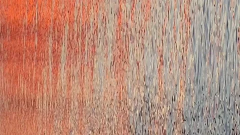 Psychedelic Sunset @ the Lake Stock Footage 133463896