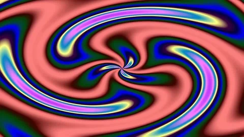 Psychedelic swirling color gradient background loop | Abstract energy art m.. Stock Footage 337163436