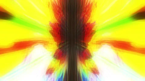 Psychedelic symmetric pattern Stock Footage 55216882