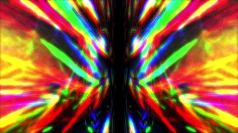 Psychedelic symmetric pattern Stock Footage 55448042