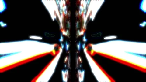 Psychedelic symmetric pattern Stock Footage 55448489