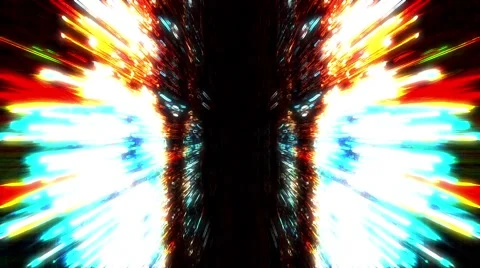 Psychedelic symmetric pattern Stock Footage 55448759