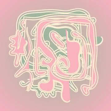 Psychedelic texture Vector seamless psychedelic texture pattern. Endless b... Stock Photos