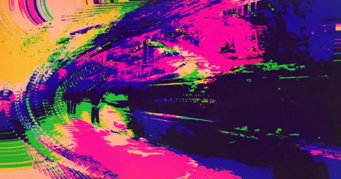 Psychedelic Train Video stock 239544833