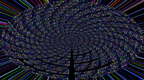 Psychedelic tree - seamless loop Stock Footage 916562