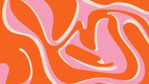 Psychedelic trippy y2k background with distorted wavy pattern. Retro abstract Stock Illustration