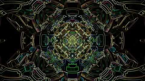 Psychedelic tunnel Stock Footage 62322139