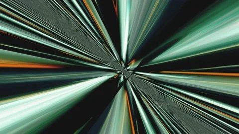 Psychedelic tunnel. Optical Crystal Prism Flare Beams. Abstract light. Stock Footage 208044396
