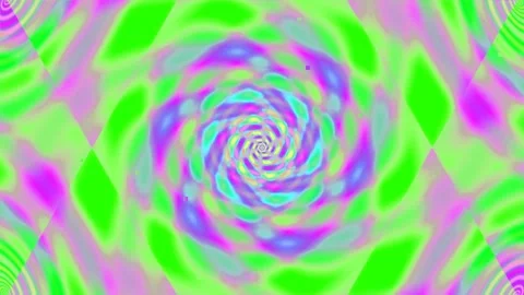 Psychedelic Vibrant Abstract Swirl Background Loop for Digital Art and Mode.. Stock Footage 336769373