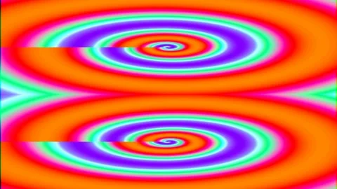 Psychedelic Vibrant Abstract Wave Pattern Looping Graphic Background Element Stock Footage 339782383