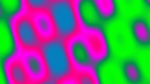 Psychedelic vibrant fluid abstract background loop of neon green and pink Stock Footage 341057729