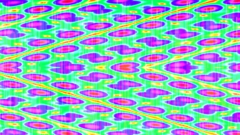 Psychedelic vibrant geometric pattern background with glowing neon lines Stock Footage 337575659