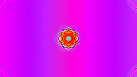 Psychedelic vibrant green blue circle pattern background loop for technolog.. Stock Footage 339496088