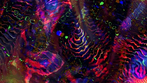 Psychedelic video background 4k - Abstract Animation VJ Loop Vibrant Color Stock Footage 281283805