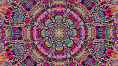 Psychedelic video, imitation of altered human consciousness, patterns Stock Footage 153813043
