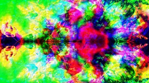 Psychedelic Visuals - Magic Mushrooms, LSD, Trippy Art Stock Illustration