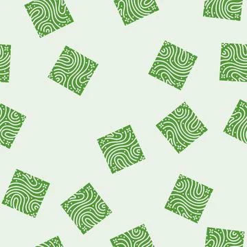 Psychedelic visuals rave retro glyph seamless pattern Stock Illustration