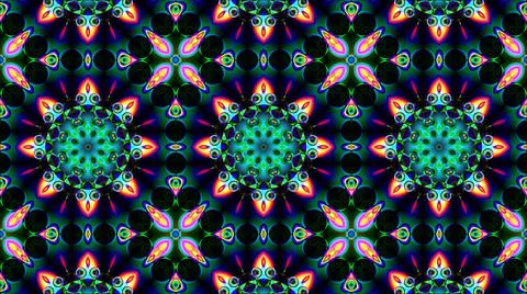 Psychedelic Visuals V5 - Magic Mushrooms, LSD, Trippy Art Stock Illustration