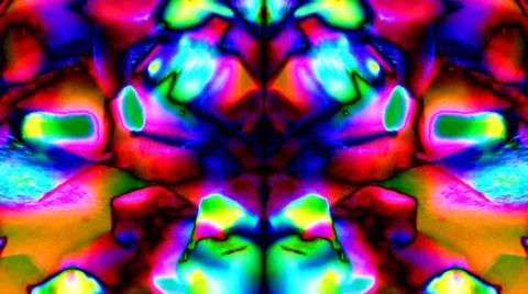 Psychedelic Visuals V6 - Magic Mushrooms, LSD, Trippy Art Stock Illustration