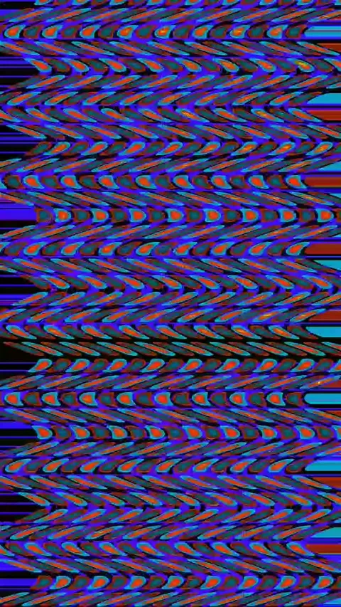 Psychedelic VJ Glitch 4K Vertical — Digital Distortion Loop Stock Footage 329815339