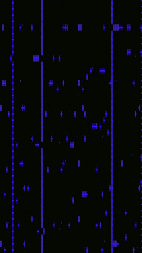 Psychedelic VJ Glitch 4K Vertical — Digital Distortion Loop Stock Footage 329822426