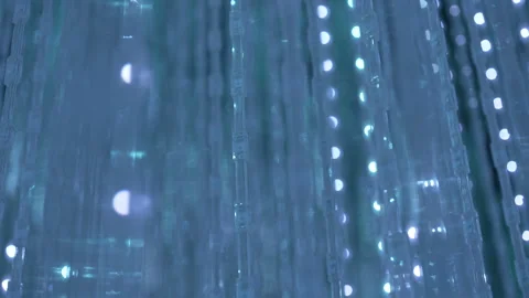 Psychedelic warp light speed bokeh background teamLab Planets in Tokyo Vídeo Stock 242409367