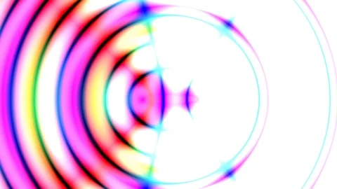 Psychedelic Wave Interference Pattern VJ Abstract Motion Background Loop 4 Stock Footage 89507668