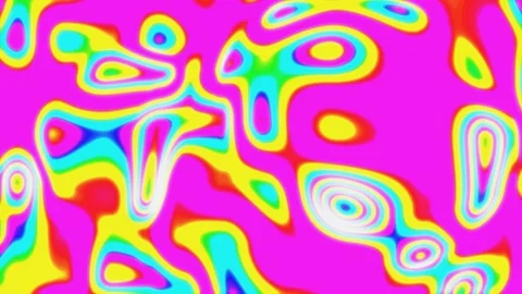Psychedelic wavy abstract colorful pattern. 2d animation Stock Footage 342580774