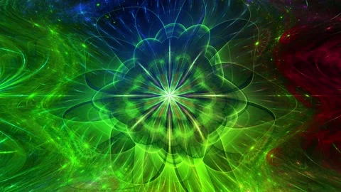 Psychedelic wavy and rippling mesmerizing color changing abstract fractal bac Stock Footage 152890149