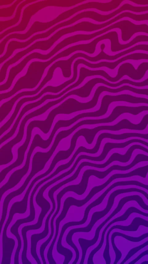 Psychedelic wavy line pattern animation on a vibrant blue red gradient seamless Stock-Footage 313089073