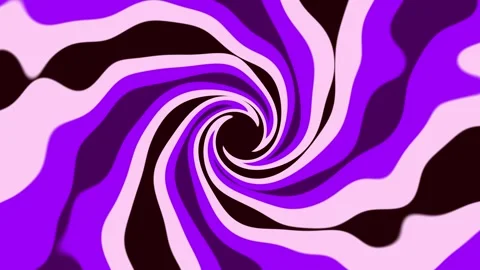 Psychedelic wavy purple spiral looping animation abstract background Stock Footage 341324207