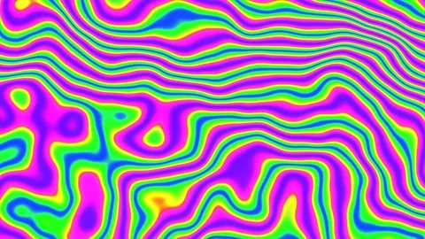 Psychedelic winding striped lines texture effect loop Stock Footage 240326118