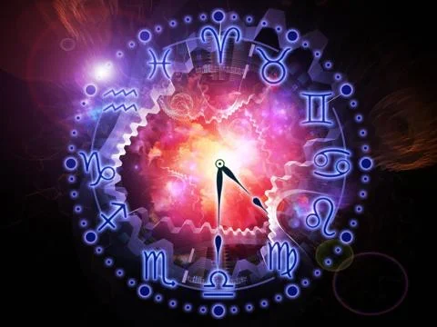 Psychedelic Zodiac Stock Illustration