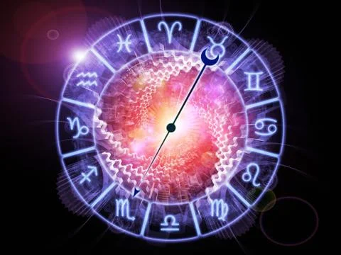 Psychedelic Zodiac Stock Illustration