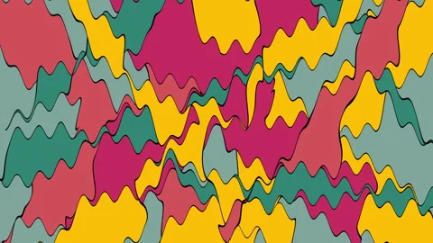 Psychedelics waves abstract trippy background loop. LSD psilocybin concept Stock Footage 244805426