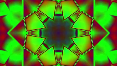 Psychedellic  Kaleidoscope Stock Footage 145746754