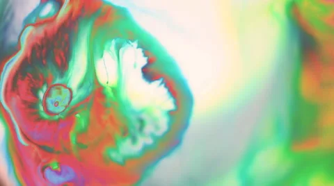 Psychedlic paint colors Stock Footage 48206099