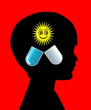 Psychiatric Medication Stock Illustration