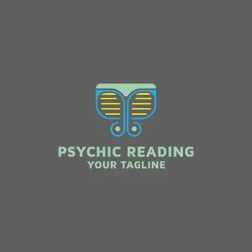 Psychic Reading education vector logo design template idea. Stock Illustration