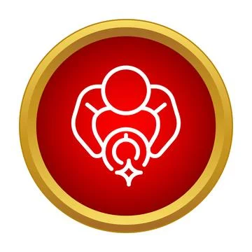 Psychic reading fortune teller with a magic crystal ball icon Stock Illustration
