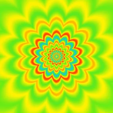 Psycho floral pattern generated texture Stock Illustration